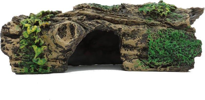 JIH Aquarium Decorations Resin Hollow Tree Trunk Ornament, Bettas House Cave Wood House Decor for Fish Tank (HS-SP207) - Image 3